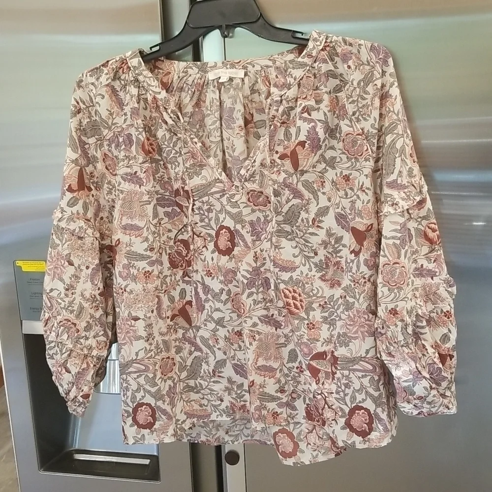 💕ANTHROPOLOGIE LOVE THE LABEL💕 Botanical Top M